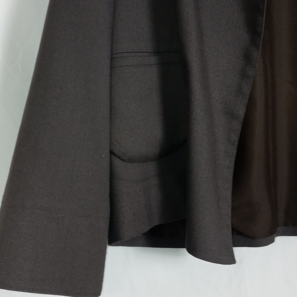 Fiori Di Zucca chocolate slit sleeve cape blazer - Picture 3 of 8
